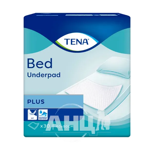 Пеленки для младенцев Tena Bed Underpad Plus 60х90 см №30