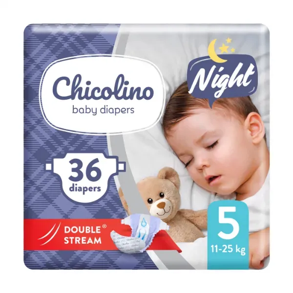 Підгузки дитячі Chicolino 5 (11-25 кг) нічні №36
