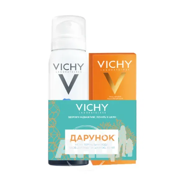 Сонцезахисний крем для обличчя Vichy Capital Soleil SPF50 + потрійної дії 50 мл + подарунок