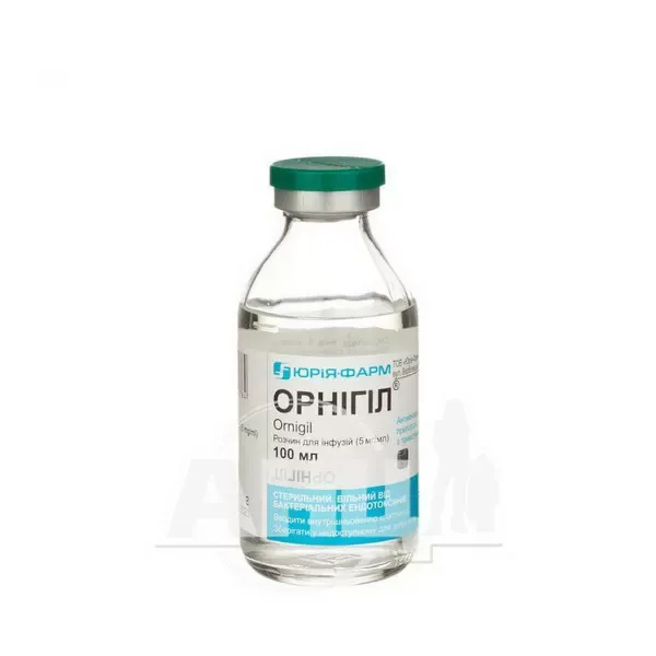 Орнігіл розчин для інфузій 5 мг/мл пляшка 100 мл
