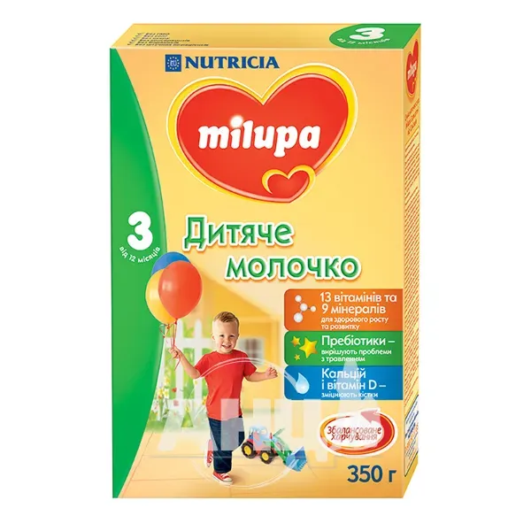 Детское молочко Milupa 3 от 12 месяцев 350 г