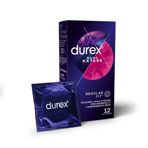 Презервативи Durex Dual Extase №12