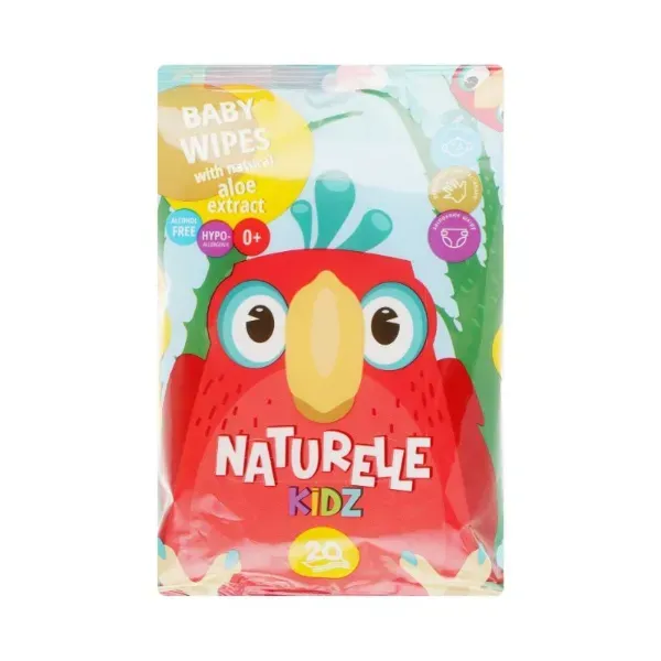 Влажные салфетки детские Naturelle Kidz алоэ №20