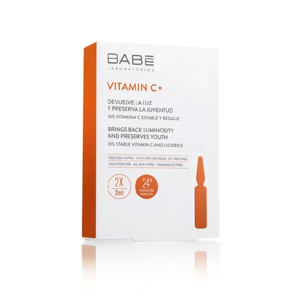 Ампули-концетрат Babe Laboratorios Vitamin C + для депігментації з антиоксидантним ефектом 2 мл №2