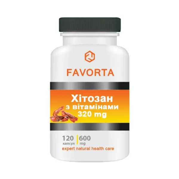 Хитозан с витаминами Favorta капсулы №120