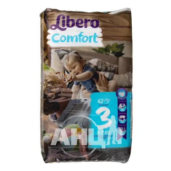 Підгузки для дітей Libero Comfort 3 4-9кг №62