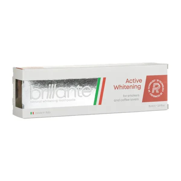 Зубная паста Brillante Active Whitening отбеливающая для курящих 75 мл
