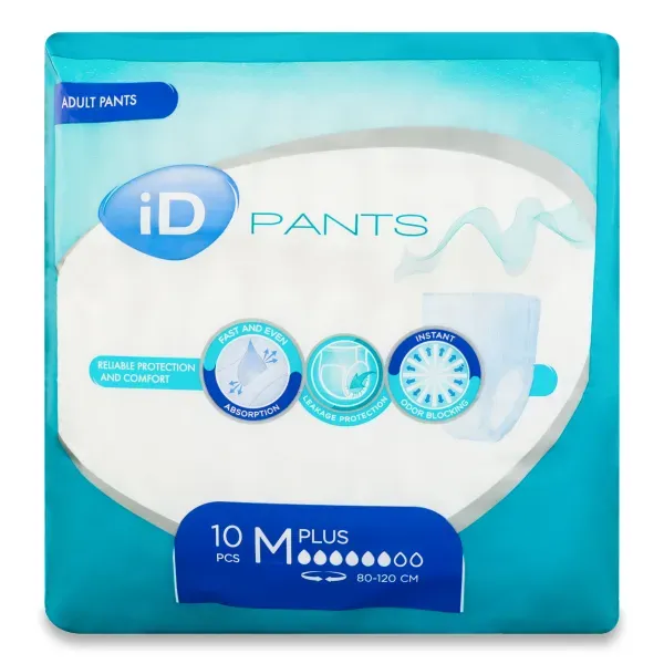 Подгузники для взрослых ID Pants Plus Medium №10