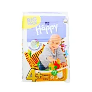 Подгузники детские гигиенические Bella Baby Happy Maxi Plus green tea №62