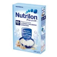 Каша молочна суха швидкорозчинна 4 злаки з рисовими кульками Nutrilon 225 г