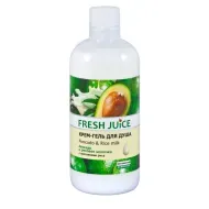 Крем-гель для душу Fresh Juice Delicate Care Avocado & Rice Milk 400 мл