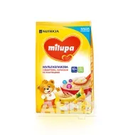 Каша молочна Milupa суха швидкорозчинна мультизлакова з фруктами, пластівцями і кульками з 10 місяців 210 г