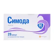 Симода капсули гастрорезистентні 60 мг блістер №28
