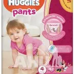 Підгузки-трусики Huggies Pants 4 для дівчаток (9-14кг) №52