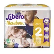 Подгузники детские Libero Newborn 2 3-6кг №36