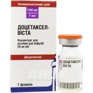 Доцетаксел-Виста концентрат для раствора для инфузий 20 мг/мл флакон 7 мл №1