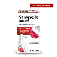 Стрепсилс Интенсив спрей оромукозный 8,75 мг флакон 15 мл