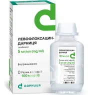 Левофлоксацин-Дарниця розчин для інфузій 500 мг флакон 100 мл №1