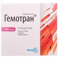 Гемотран раствор для инъекций 100 мг/мл ампула 10 мл №5