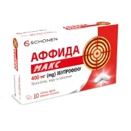Аффида Макс таблетки покрытые оболочкой 400 мг блистер №10
