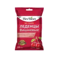 Хербион леденцы без сахара вишнёвые №25