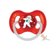 Пустушка Canpol Babies 23/221 0-6 м space red латексна кругла