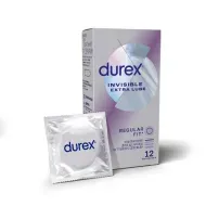 Презервативы Durex Invisible Extra Lube ультратонкие №12