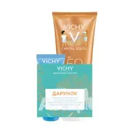 Солнцезащитное молочко Vichy Capital Soleil SPF50+ для чувствительной кожи детей 300 мл + подарок
