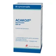 Асакол супозиторії ректальні 500 мг №20