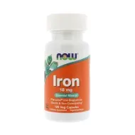 Залізо NOW Iron 18 мг капсули №120