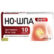 Но-шпа форте 80 мг №10