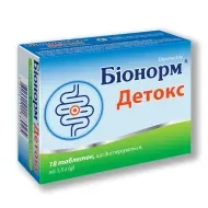 Бионорм детокс таблетки 1,5 г №18