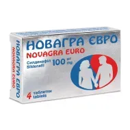 Новагра євро таблетки 100 мг №4
