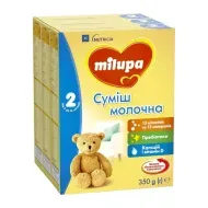 Молочна суміш Milupa 2 6-12 міс 350 г упаковка 3 штуки