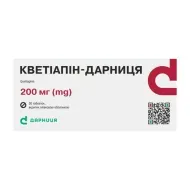 Кветіапін таблетки 200 мг №30