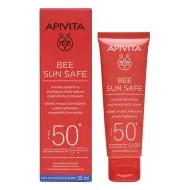 Сонцезахисний крем для обличчя Apivita Bee Sun Safe SPF50+ Заспокійливий 50 мл