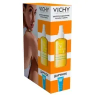 Набір Vichy Capital Soleil водний двофазний зволожуючий спрей для обличчя та тіла SPF50 200 мл + Молочко після засмаги 100 мл