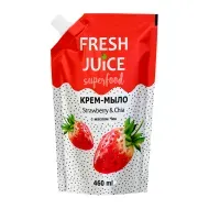 Крем-мило Fresh Juice Superfood Strawberry & Chia дой-пак 460 мл