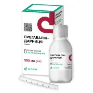 Прегабалін-Дарниця розчин оральний 20 мг/мл флакон 200 мл