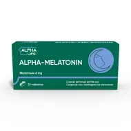 Альфа-мелатонін Alpha Life таблетки вкриті оболонкою №30
