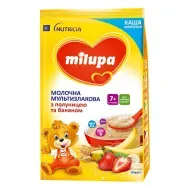 Каша молочная мультизлаковая Milupa с клубникой и бананом для детей от 7 месяцев 210 г