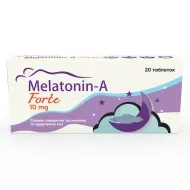 Мелатонін-А Форте Melatonin-A Forte таблетки 10 мг №20