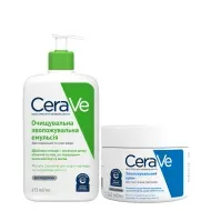 Набір дерматологічних засобів CeraVe -50% на догляд за шкірою обличчя та тіла, емульсія 473 мл та крем 340 мл