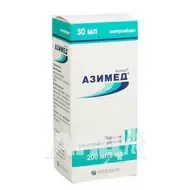 Азимед порошок для оральной суспензии 200 мг/5 мл флакон 30 мл