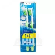 Зубная щетка Oral-B 3D White Fresh 40 средняя 1+1