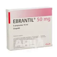 Эбрантил раствор для инъекций 50 мг ампула 10 мл №5