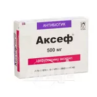 Аксеф таблетки покрытые оболочкой 500 мг №20