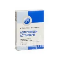 Азитромицин-Астрафарм капсулы 250 мг №6