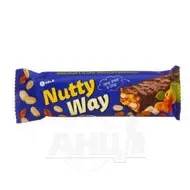 Батончик-мюслі Nutty Way горіховий з фруктами глазурований 40 г