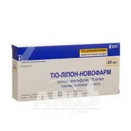 Тіо-Ліпон-Новофарм розчин для інфузій 30 мг/мл флакон 20 мл №5